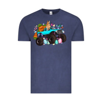 Vintage Denim monster truck easter Vintage Tee - Artiststas