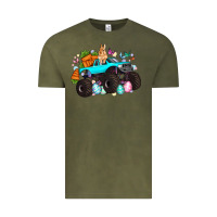 Vintage Olive monster truck easter Vintage Tee - Artiststas