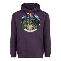 Plum oh holy night Heavyweight Hoodie - BundleAndBundleShop