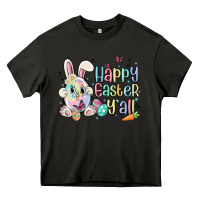 Asphalt happy easter y'all Heavy Core Tee - MaliasSmallBusiness