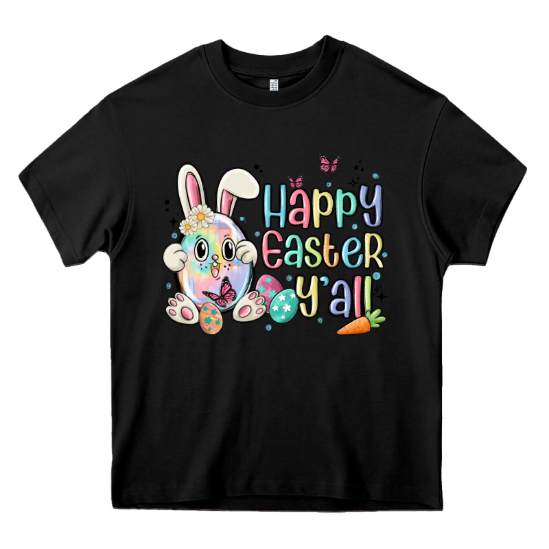 Happy Easter Y'all Heavy Core Tee by MaliasSmallBusiness | Teevron