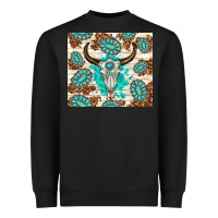 Black gemstone bull skull leopard Heavyweight Sweatshirt - TumblerDesignByShophia
