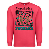 Cardinal Somebody's Problem Hand Skeleton Premium Sweatshirt - FaDigitalArtStudio