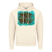 Vintage Artic leopard turquoise Vintage Hoodie - RanaPortraitStore
