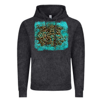 Leopard Turquoise Vintage Hoodie | Teevron