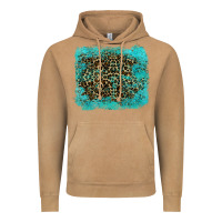 Vintage Camel leopard turquoise Vintage Hoodie - RanaPortraitStore