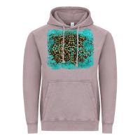 Vintage Zinc leopard turquoise Vintage Hoodie - RanaPortraitStore