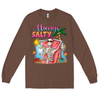 Chestnut Always salty Long Sleeve Tee - NancyCooperArtShop