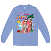 Colony Blue Always salty Long Sleeve Tee - NancyCooperArtShop