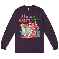 Plum Always salty Long Sleeve Tee - NancyCooperArtShop