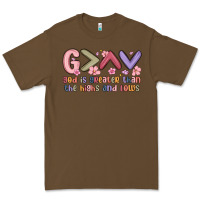 God Is Greater Than The Highs And Lows Premium Tee | Teevron
