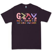 Plum god is greater than the highs and lows Premium Tee - MaliasSmallBusiness