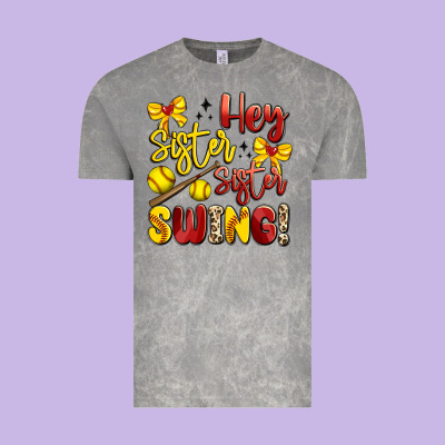 Hey Sister Sister Swing Softball Vintage Tee Designed By Artiststas