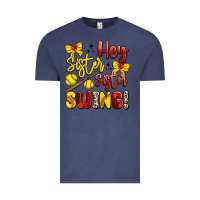 Vintage Denim hey sister sister swing softball Vintage Tee - Artiststas