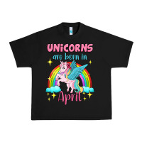 Black unicorns are born in april Urban Heavy Tee - Jasminsmagicworld