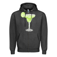 Charcoal Heather martini fa element Zipper Hoodie - FaDigitalArtStudio