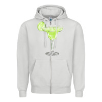 Dove Grey martini fa element Zipper Hoodie - FaDigitalArtStudio