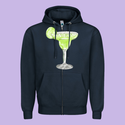 Martini Fa Element Zipper Hoodie Designed By Fadigitalartstudio