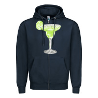 Navy martini fa element Zipper Hoodie - FaDigitalArtStudio
