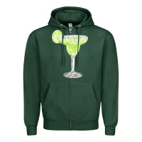 Sports Green martini fa element Zipper Hoodie - FaDigitalArtStudio