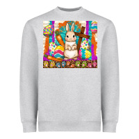 Heather Grey easter day rabbit Heavyweight Sweatshirt - TumblerDesignByShophia