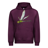 Mauve Wine Blue And Yellow Dragonfly Urban Hoodie - LillyAllenDesigns