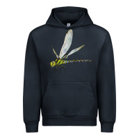 Navy Blue And Yellow Dragonfly Urban Hoodie - LillyAllenDesigns