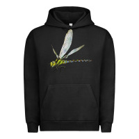 Pigment Black Blue And Yellow Dragonfly Urban Hoodie - LillyAllenDesigns