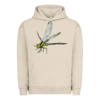 Pigment French Oak Blue And Yellow Dragonfly Urban Hoodie - LillyAllenDesigns