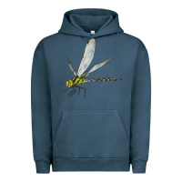 Pigment Midnight Navy Blue And Yellow Dragonfly Urban Hoodie - LillyAllenDesigns
