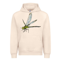 Sandshell Blue And Yellow Dragonfly Urban Hoodie - LillyAllenDesigns