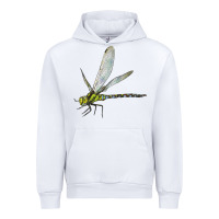 White Blue And Yellow Dragonfly Urban Hoodie - LillyAllenDesigns