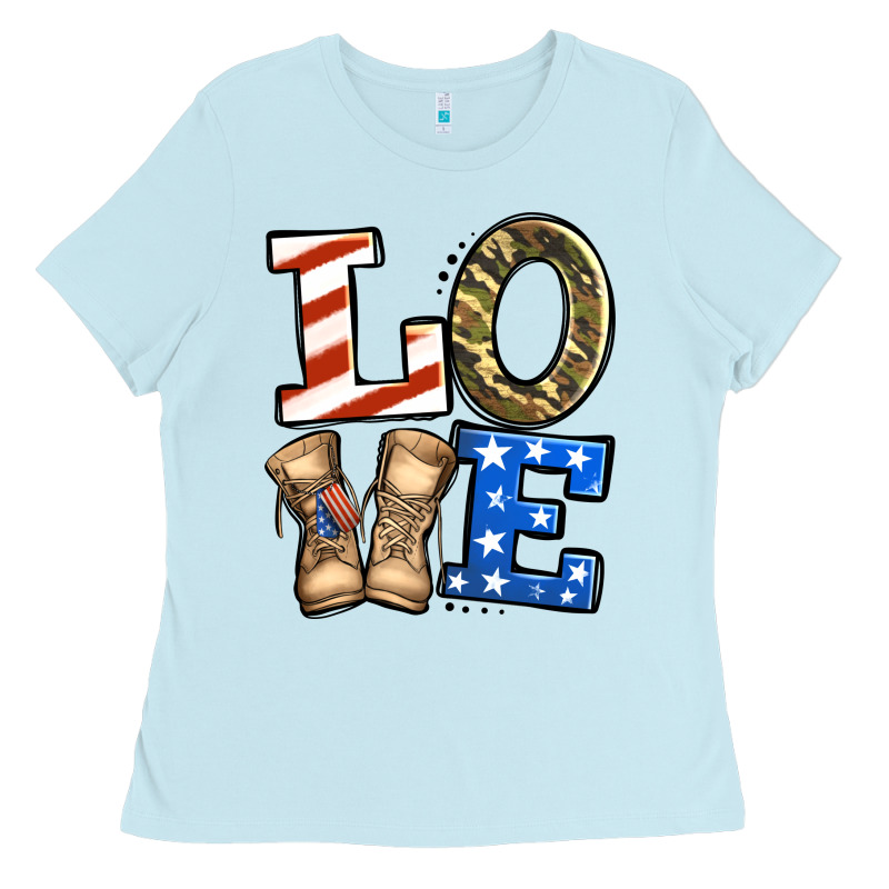4th Of July Army Love Ladies Tee by Jasminsmagicworld | Teevron