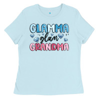 Baby Blue glamma glam grandma Ladies Tee - MaliasSmallBusiness