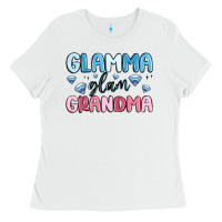 White glamma glam grandma Ladies Tee - MaliasSmallBusiness