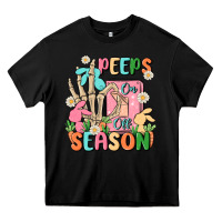 Black peeps season mode on Heavy Core Tee - MaliasSmallBusiness