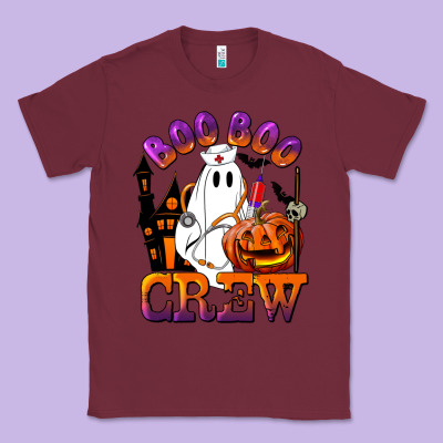 Boo Boo Crew Nurse Classic Tee Designed By Lillyallendesigns