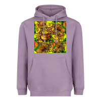 Lavender St. Patrick's Chicken With Pot Of Gold Heavyweight Hoodie - FaDigitalArtStudio