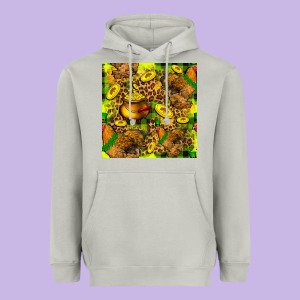 St. Patrick's Chicken With Pot Of Gold Heavyweight Hoodie Designed By Fadigitalartstudio