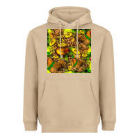 Mushroom St. Patrick's Chicken With Pot Of Gold Heavyweight Hoodie - FaDigitalArtStudio