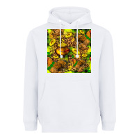 White St. Patrick's Chicken With Pot Of Gold Heavyweight Hoodie - FaDigitalArtStudio