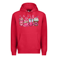 Cardinal breast cancer coffee cups Premium Hoodie - OliviaCreatesArt