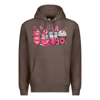 Coffee breast cancer coffee cups Premium Hoodie - OliviaCreatesArt