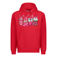 Red breast cancer coffee cups Premium Hoodie - OliviaCreatesArt
