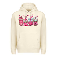 Sandshell breast cancer coffee cups Premium Hoodie - OliviaCreatesArt