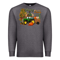Charcoal Heather Happy Fall Y'all Premium Sweatshirt - BundleAndBundleShop