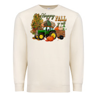 Sandshell Happy Fall Y'all Premium Sweatshirt - BundleAndBundleShop
