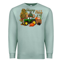 Seafoam Happy Fall Y'all Premium Sweatshirt - BundleAndBundleShop
