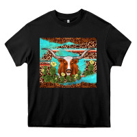Black longhorn tumbler Heavy Core Tee - AdoDesignShop