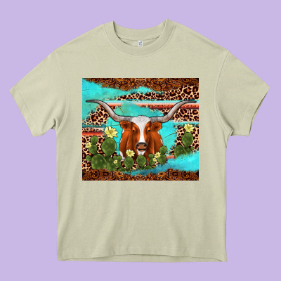 Longhorn Tumbler Heavy Core Tee Designed By Adodesignshop